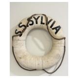 Antique Canvas and Cork Nautical Life Preserver