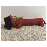 VTG 9.5'  Merry Christmas Red Long Weenie Weener