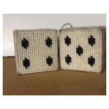 Plastic Canvas 3D Dice Ornament