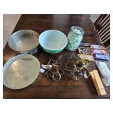 Old Pyrex Bowl, Vtg Cook8e Cutters, Spring Form &