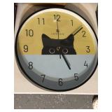 12' Lafocuse Silent Non Ticking Black Cat Wall