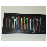 21'ï¿½10' Shadowbox  Collection of Swizzle Sticks