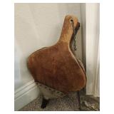 Mid-century Wooden and Leather Fireplace Bellows