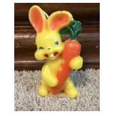 VTG Gurley Yellow Easter Bunny Wax Candle
