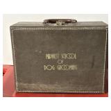 VTG Hard Carrying Case with a brown handle and a