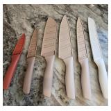 Set of (6) Astercook Knives w/Sheathes
