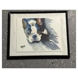 11ï¿½x14 Signed Framed watercolor portrait of a