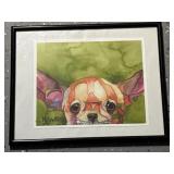 11ï¿½x14 Signed Framed watercolor portrait of a