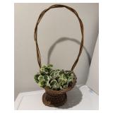 20.5' Woven Basket w/ Faux Variegated Creeping