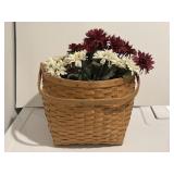 8' Woven Picnic Basket w/ Artificial