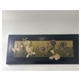 VTG 36'x15' Wooden Horizontal Floral Landscape
