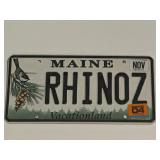 Maine license plate features the 'Vacationland'