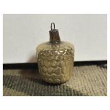VTG 2' Gold Glass Christmas Ornament