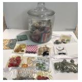 Jar With Assorted Buttons