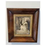 1920-1930s Black & White Bride & Groom pic in