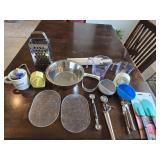 Measuring Cups, Vtg Timers, New Spatulas,