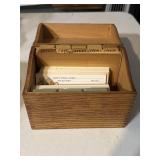 VTG 6.5' x 4' x 4' Wooden Recipe Box