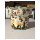 1983 4.5' KBNY Italy Hand Painted Art Vase
