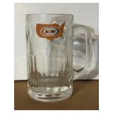 1970s 6' A&W Root Beer Heavy Glass Mug