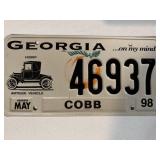 1998 Georgia 'Hobby' Antique Vehicle License