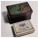 Vintage Sewing Travel Kit & Sewing Silk