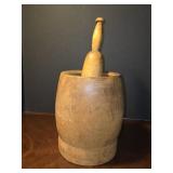 Antique, Hand-turned Primitive Wooden
