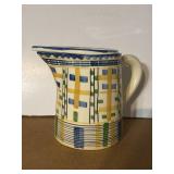 VTG 7' Ceramic Art Pottery Pitcher