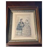10.5ï¿½x12.5' Antique 1855 Les Modes Parisiennes