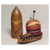 1920s-30s ENCO No. 5 Wooden Sewing Kit &
