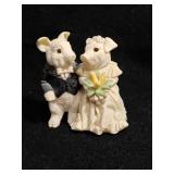 4' Pig Wedding Figurine