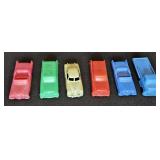 (7) Plastic Toys Cars from the 1940s & 1950s