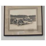 Vintage Photo of 2 Men in a 1905 Wolseley Racing
