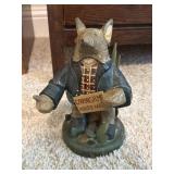 9.5' Coyote Trickster Figurine by artist Robert