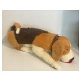 1980s Plush Beagle or Basset Hound Stuffed Animal