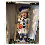 Authentic 20ï¿½ Lenci Felt Doll In Original Box