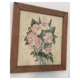 14.5'x15.5'Mid Century Botanical Lithograph Print