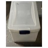 (2) Sterilite Quart 62 Liter Clear Latch Box