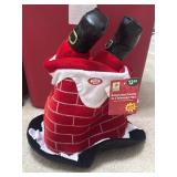 NWT Beistle Plush Santa Chimney Hat