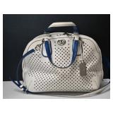 Coach Perforated Prince Street Satchel in Cream
