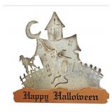 Metal Halloween Sign 14"x15"