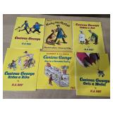 (5) Curious George Books & (1) Katy No Pocket Book