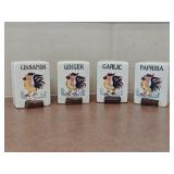 (4) VTG Fred Roberts Rooster Ceramic Spice