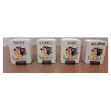 (4) VTG Fred Roberts Rooster Ceramic Spice