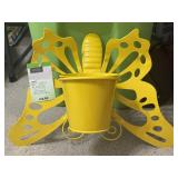 NWT Living Solutions Metal Butterfly Planter
