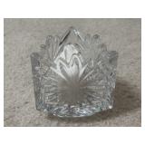 Mikasa Crystal Fire Blossom Triangle Candle
