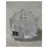 Mikasa Crystal Fire Blossom Triangle Candle