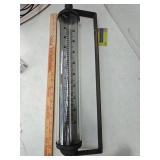 Metal Wall Mount Outdoor Thermometer 23"