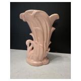McCoy Pottery Pink Swan and Reeds Art Vase,