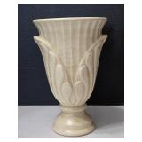1950s  Haeger Pottery Pedestal Vase in an Ivory