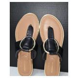 Sz 6 LC CAMILLO BLACK SANDALS